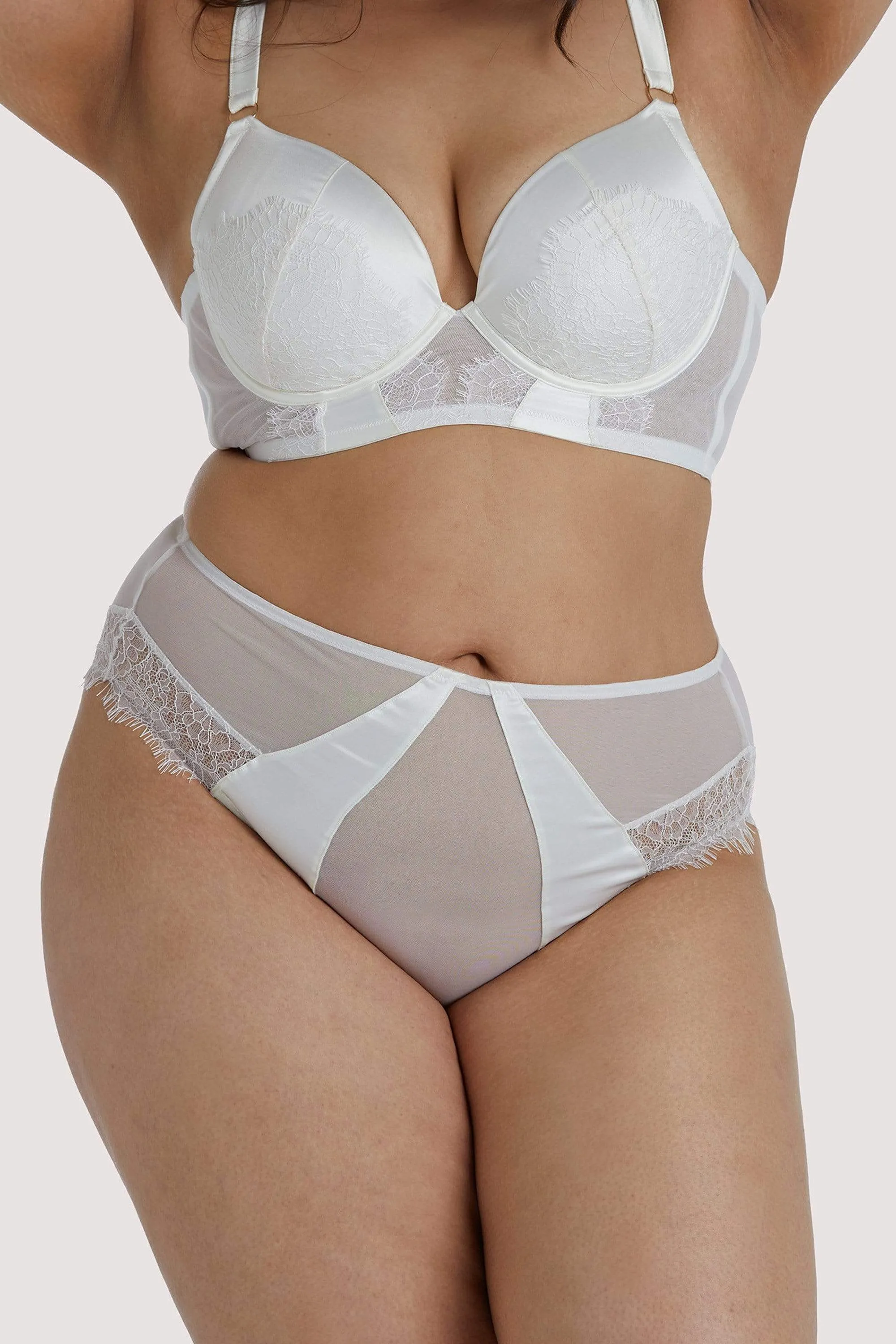 Melina Ivory Longline Plunge Bra