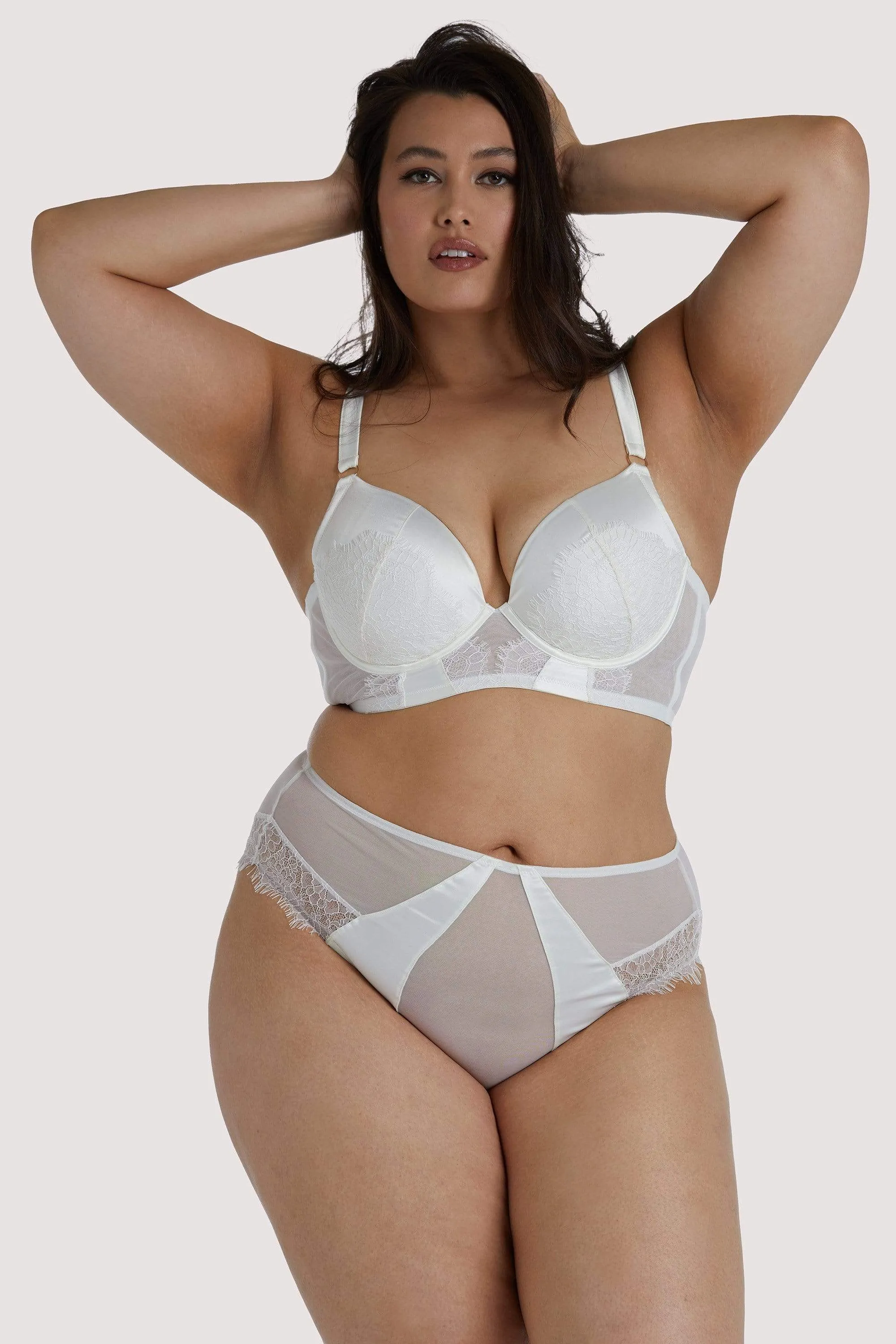 Melina Ivory Longline Plunge Bra