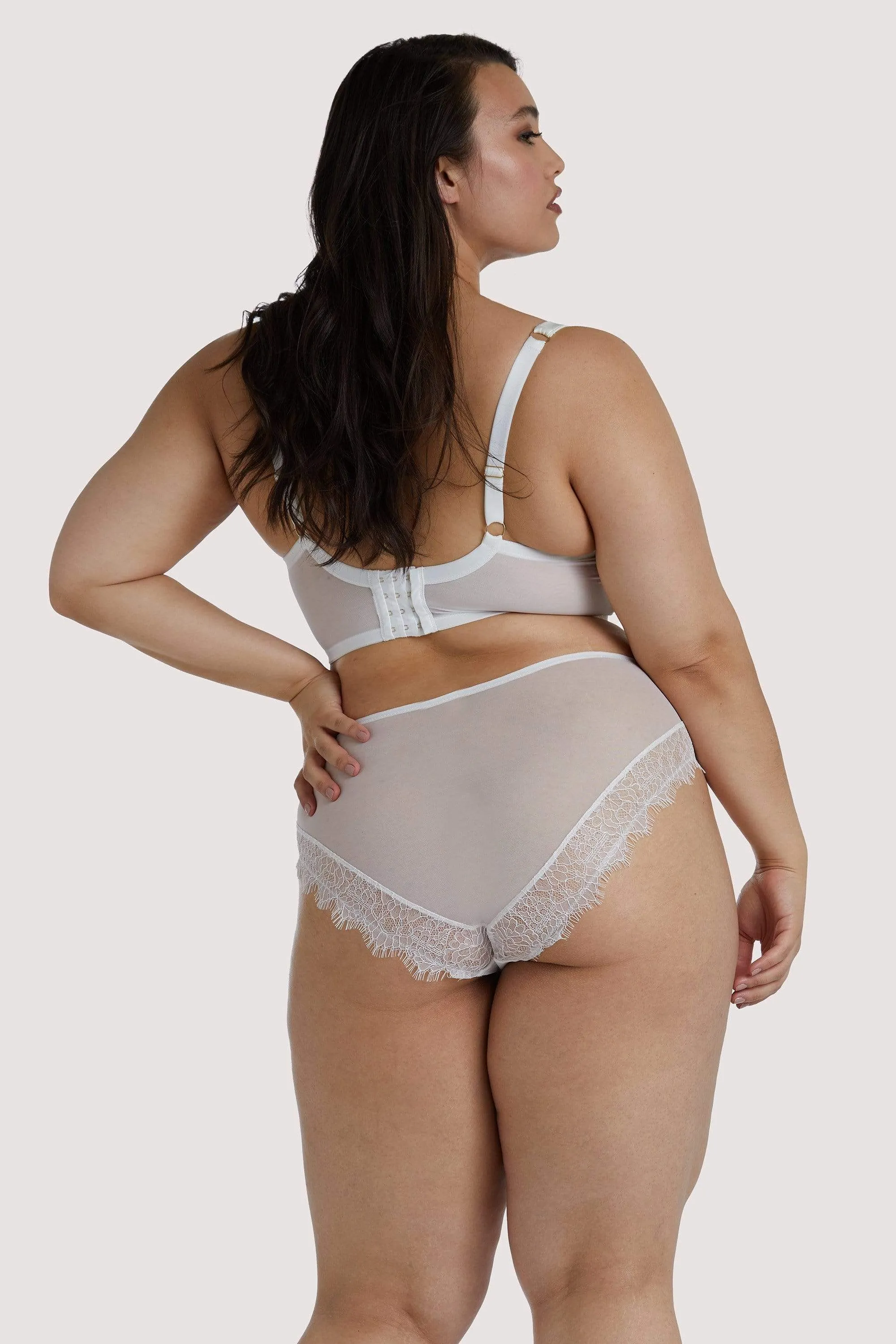 Melina Ivory Longline Plunge Bra