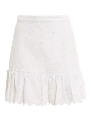 Michael Michael Kors Floral Lace Detail Mini Skirt
