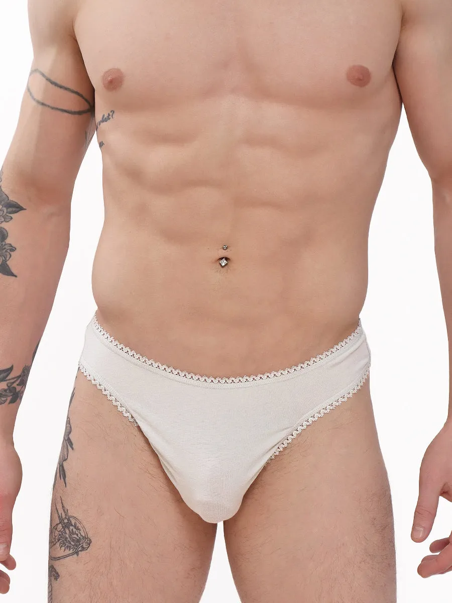 Organic Cotton Picot Thong