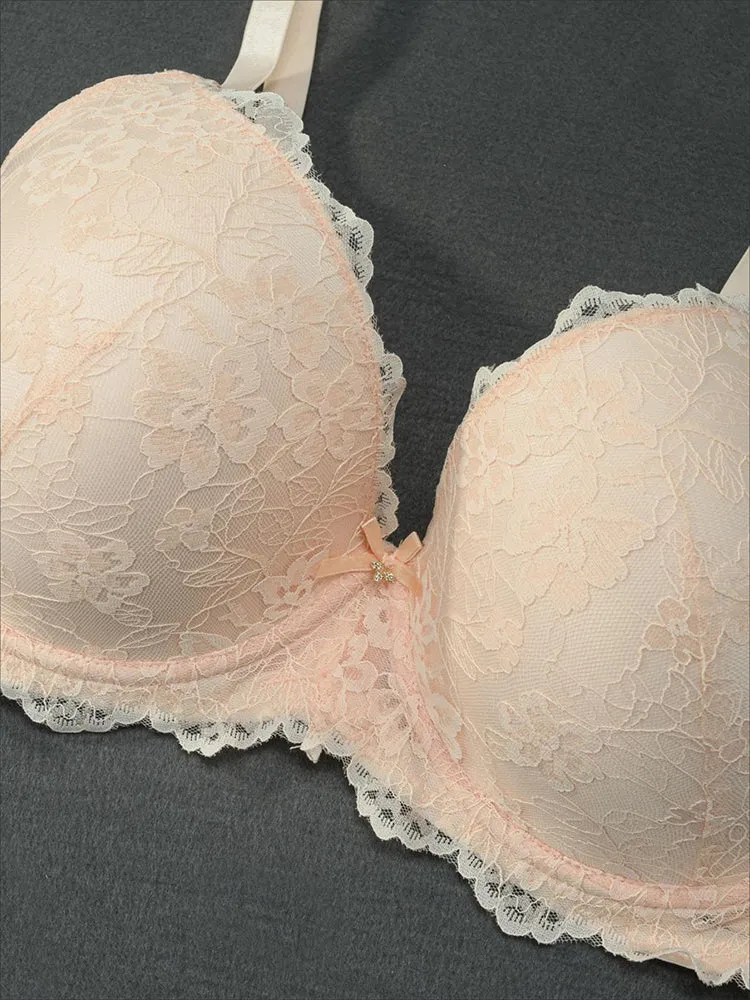 Plus Size Contour Lace Underwire Bra
