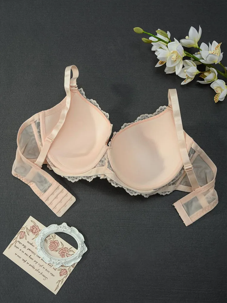 Plus Size Contour Lace Underwire Bra