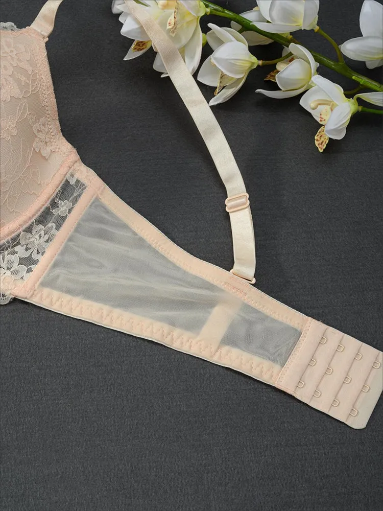 Plus Size Contour Lace Underwire Bra