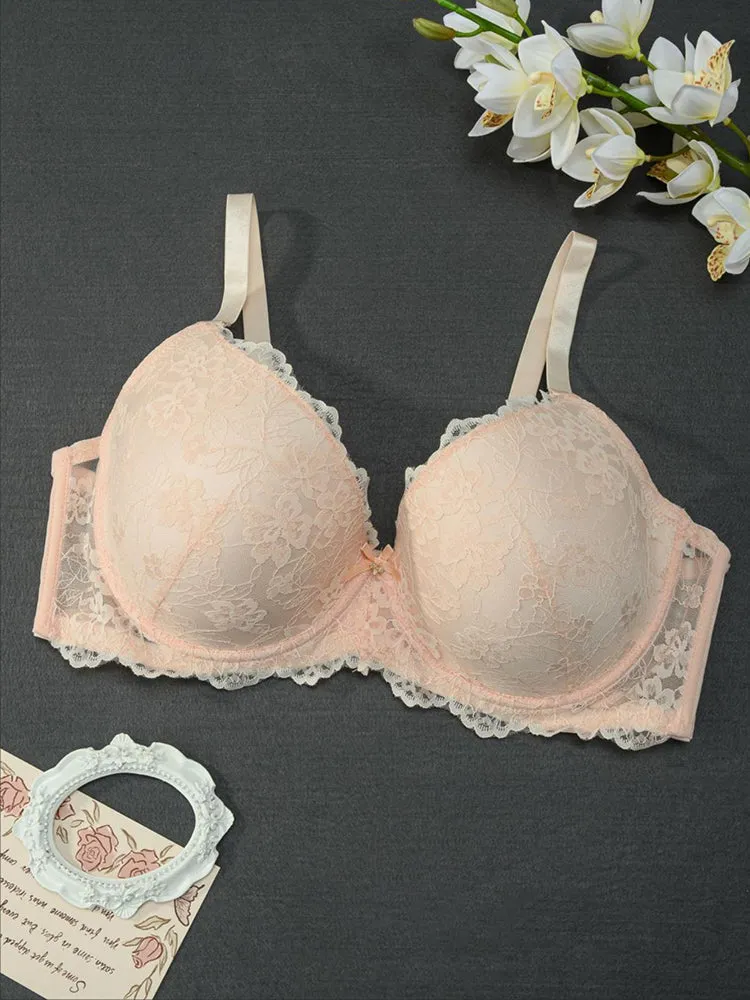 Plus Size Contour Lace Underwire Bra