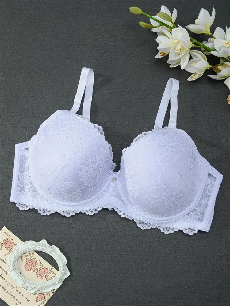 Plus Size Contour Lace Underwire Bra