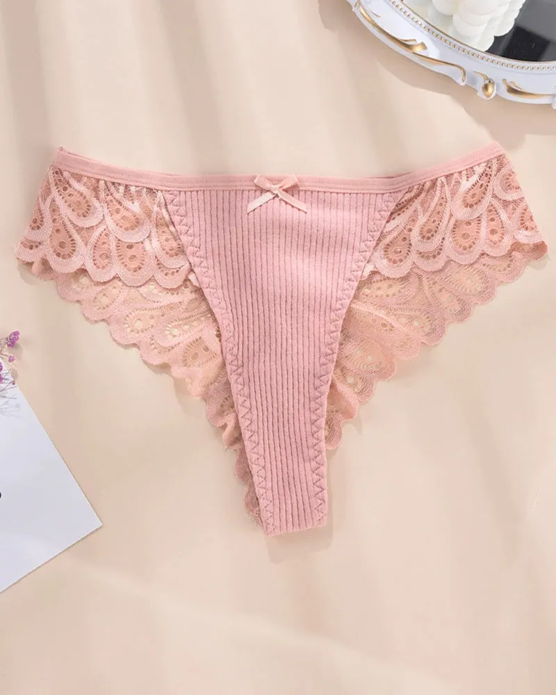 Plus Size Lace Hipster Brief Panty