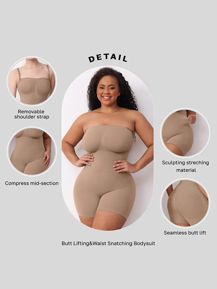 Seamless One-Piece Shapewear Bodysuit for Women