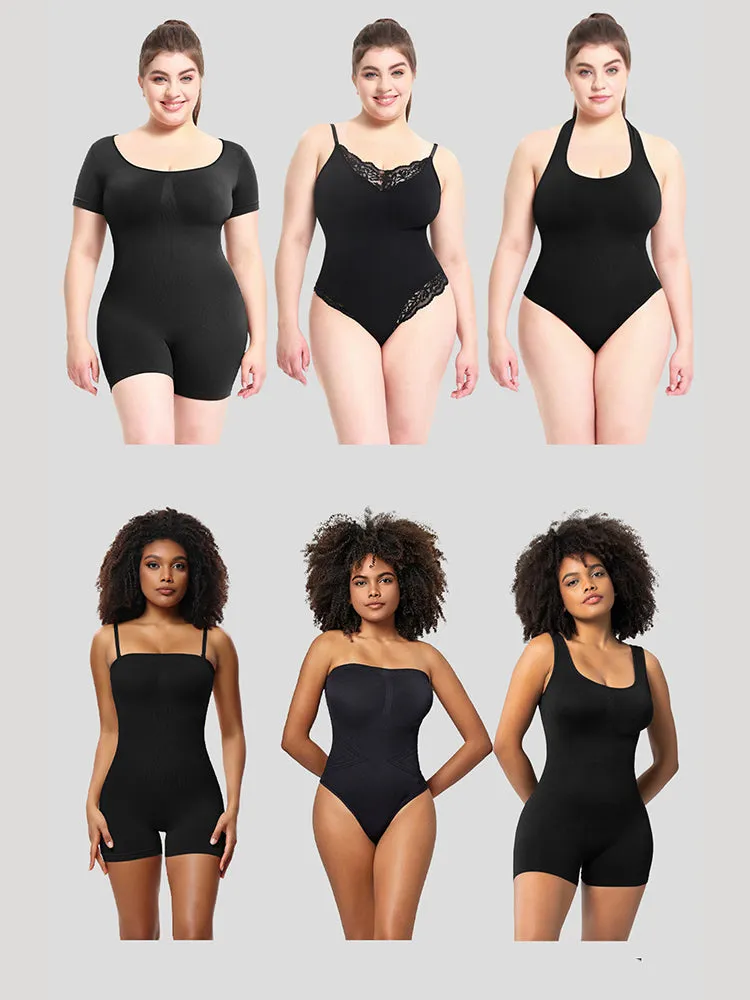 Seamless Sculpting Bodysuit for Women -  Full-Body Compression