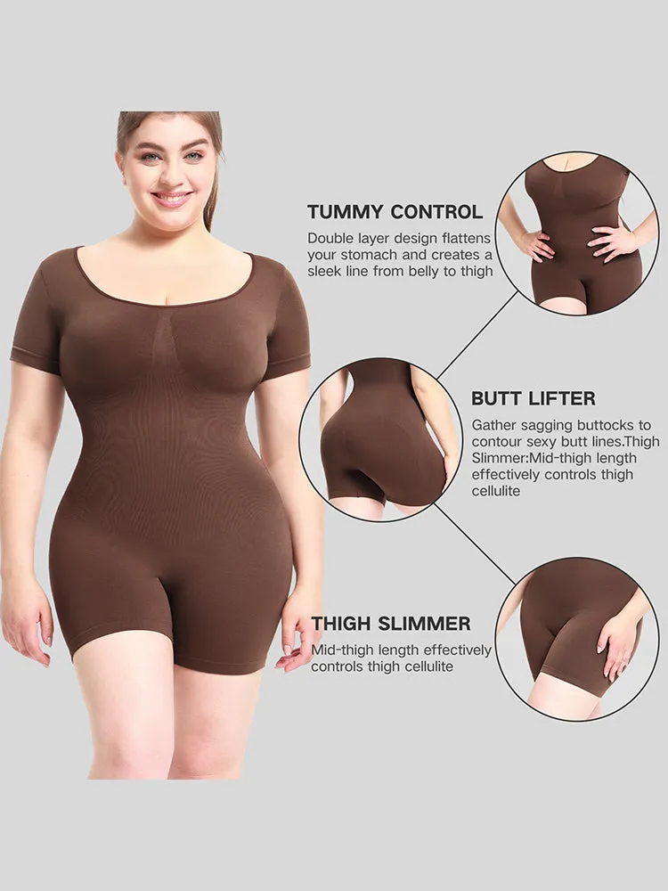 Seamless Sculpting Bodysuit for Women -  Full-Body Compression