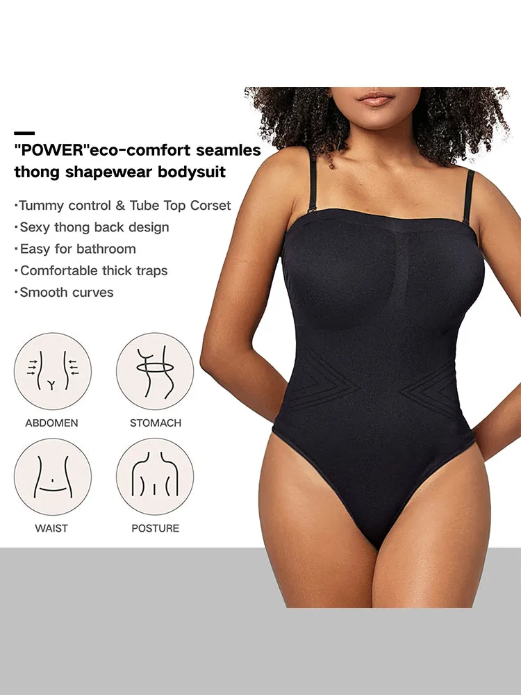Seamless Sculpting Bodysuit for Women -  Full-Body Compression