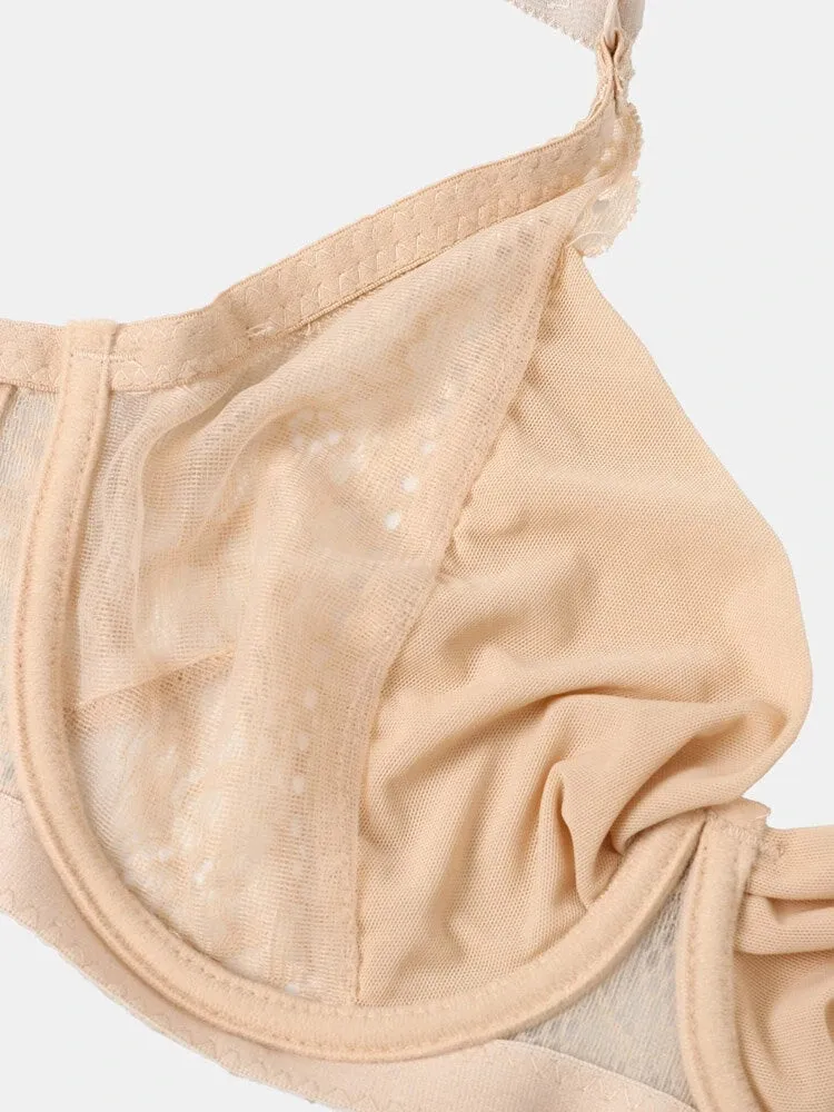 Sexy Ultra Thin Breathable Mesh Minimizer Bras