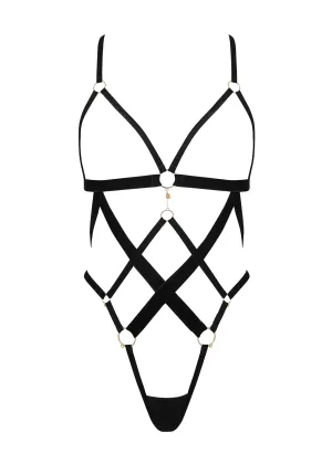Simone Open Body (Black/Gold)