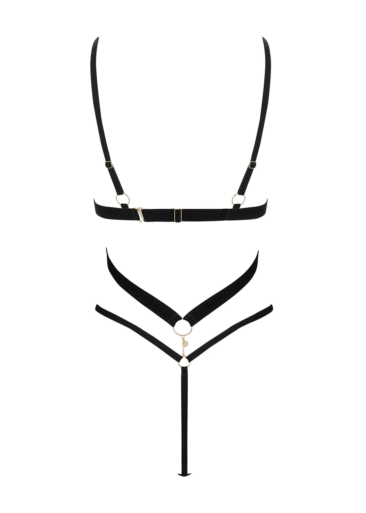 Simone Open Body (Black/Gold)