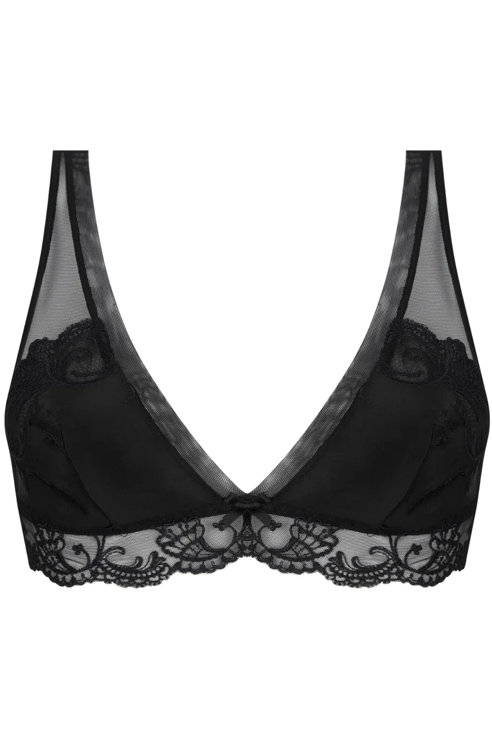 Splendeur Soie Non-Wired Triangle Bra Black