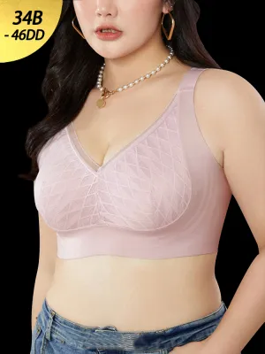 Summer Breathable Full Coverage Push-up Bra