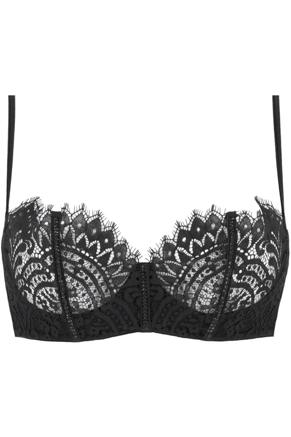The Black Swan Underwired Bra with Swarovski Crystals