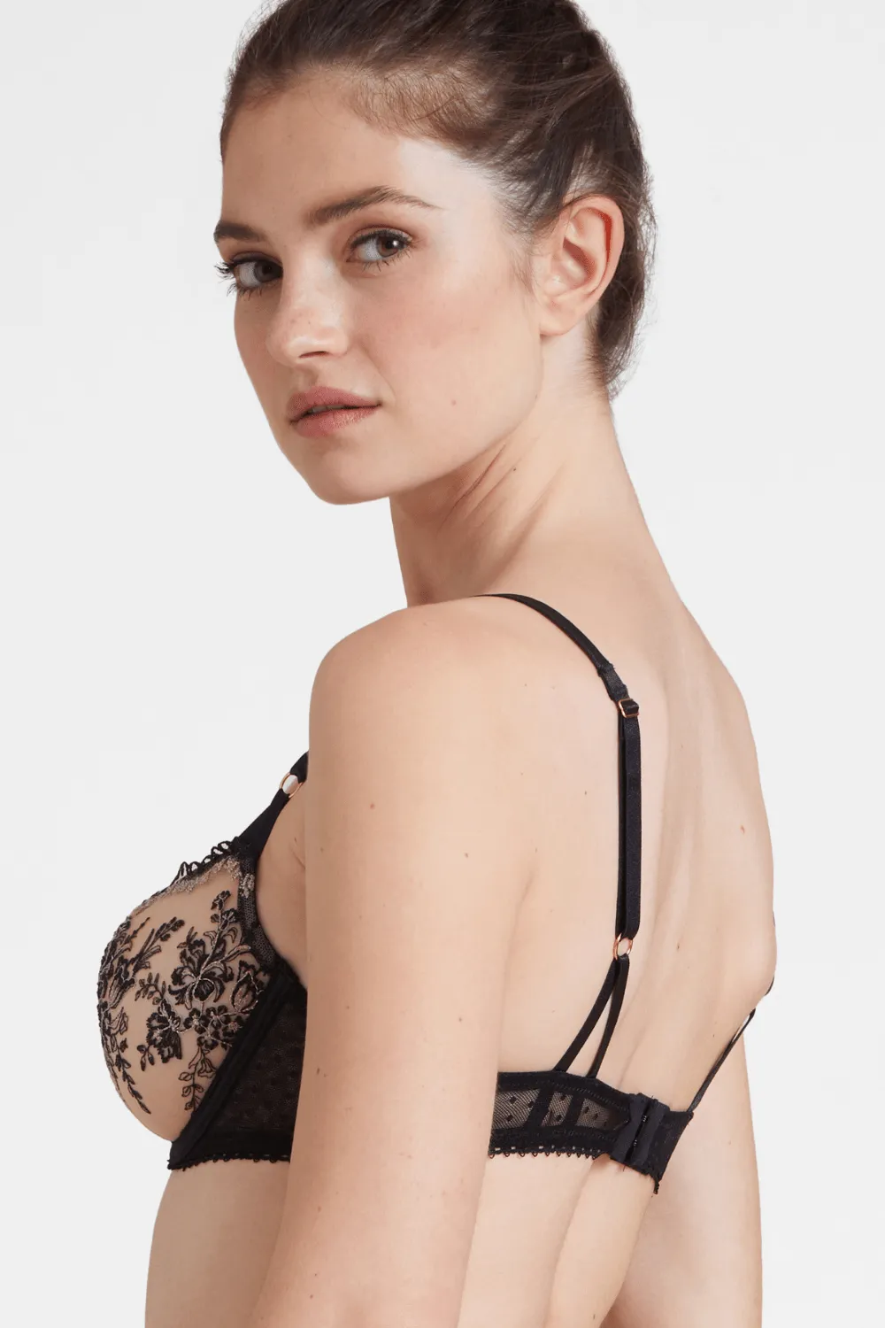 Tresor Infini Underwired Half Cup Bra, Size UK 32B