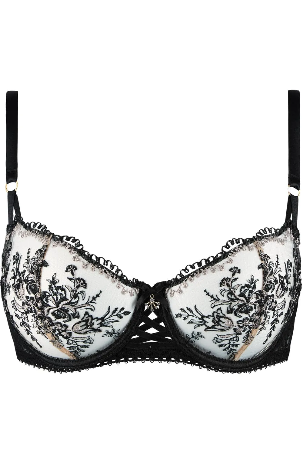 Tresor Infini Underwired Half Cup Bra, Size UK 32B