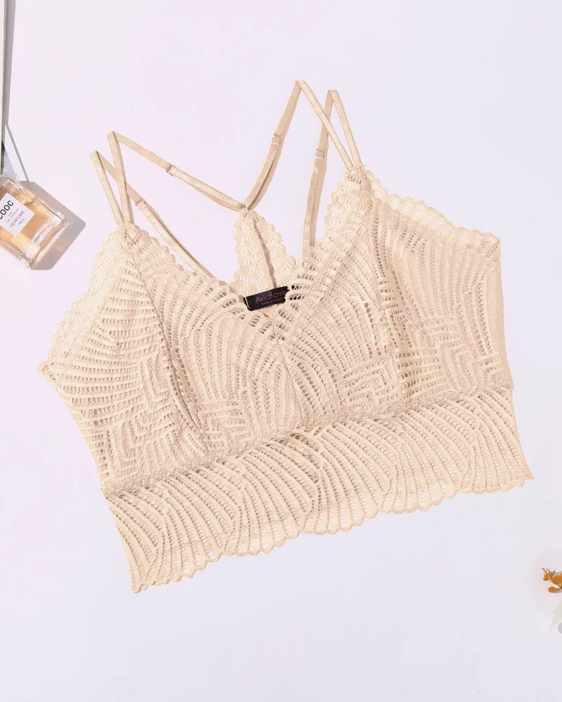 V Neck Racerback Crop Top