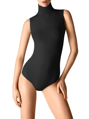 Viscose String Bodysuit - Black