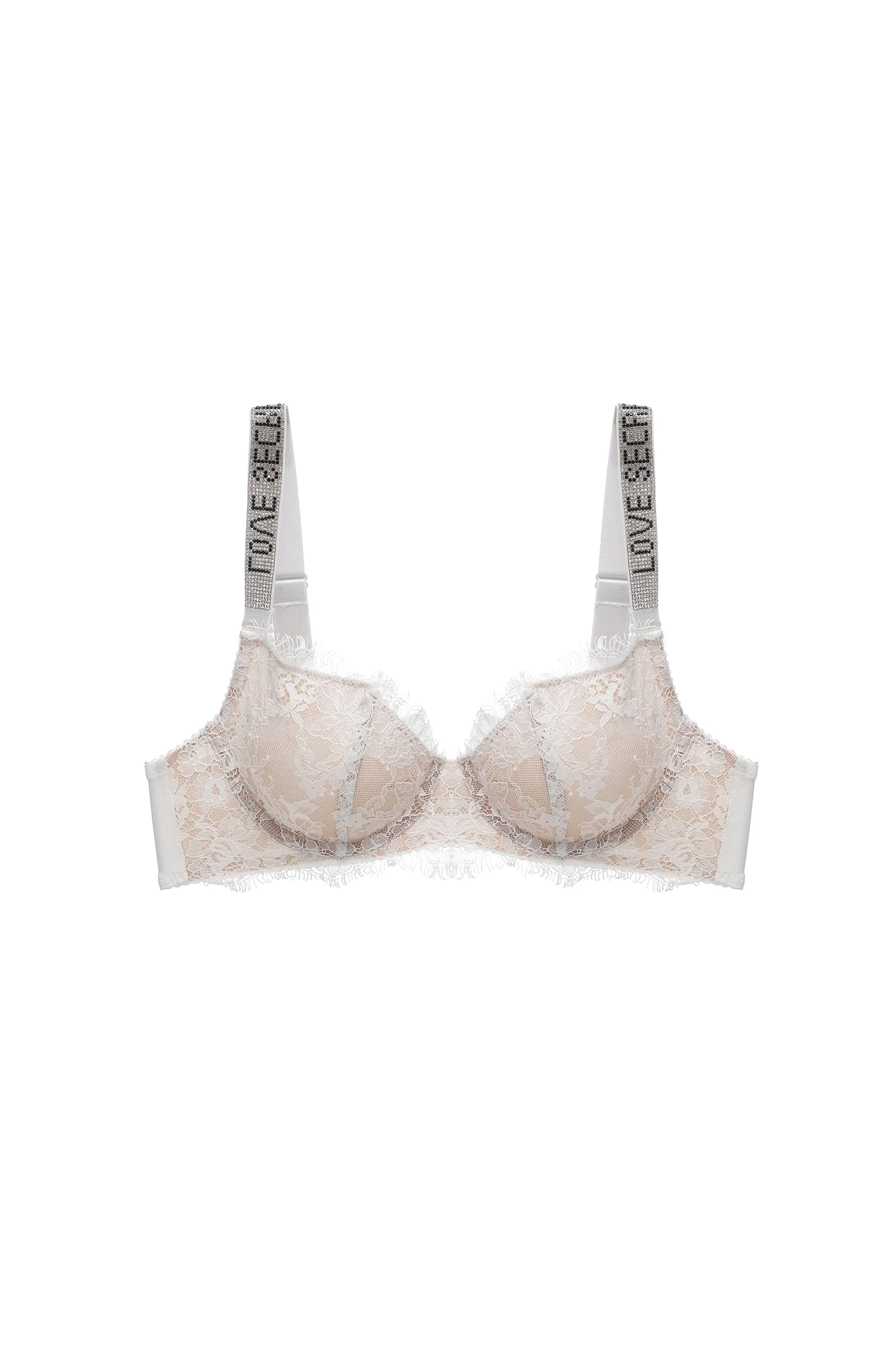White Love Secret Lace-lined Bra Lingerie