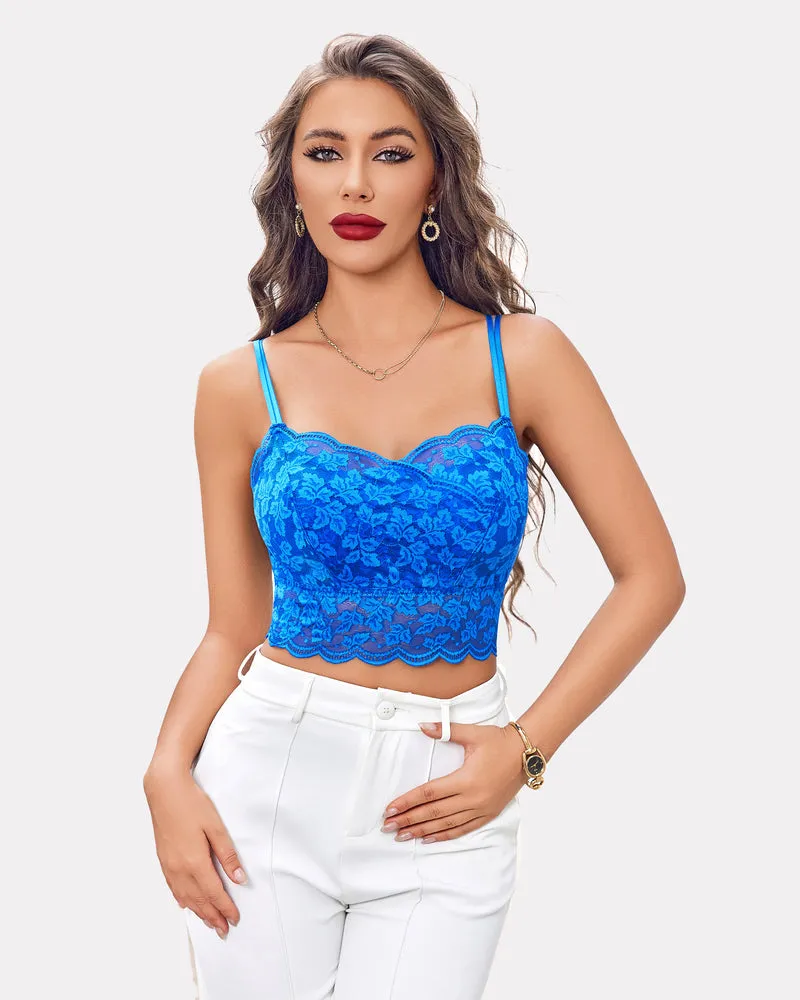 Y2K Adjustable Strap Tank Cami Crop Top
