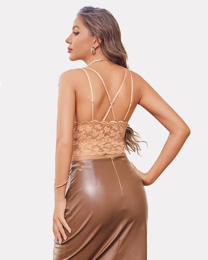 Y2K Adjustable Strap Tank Cami Crop Top