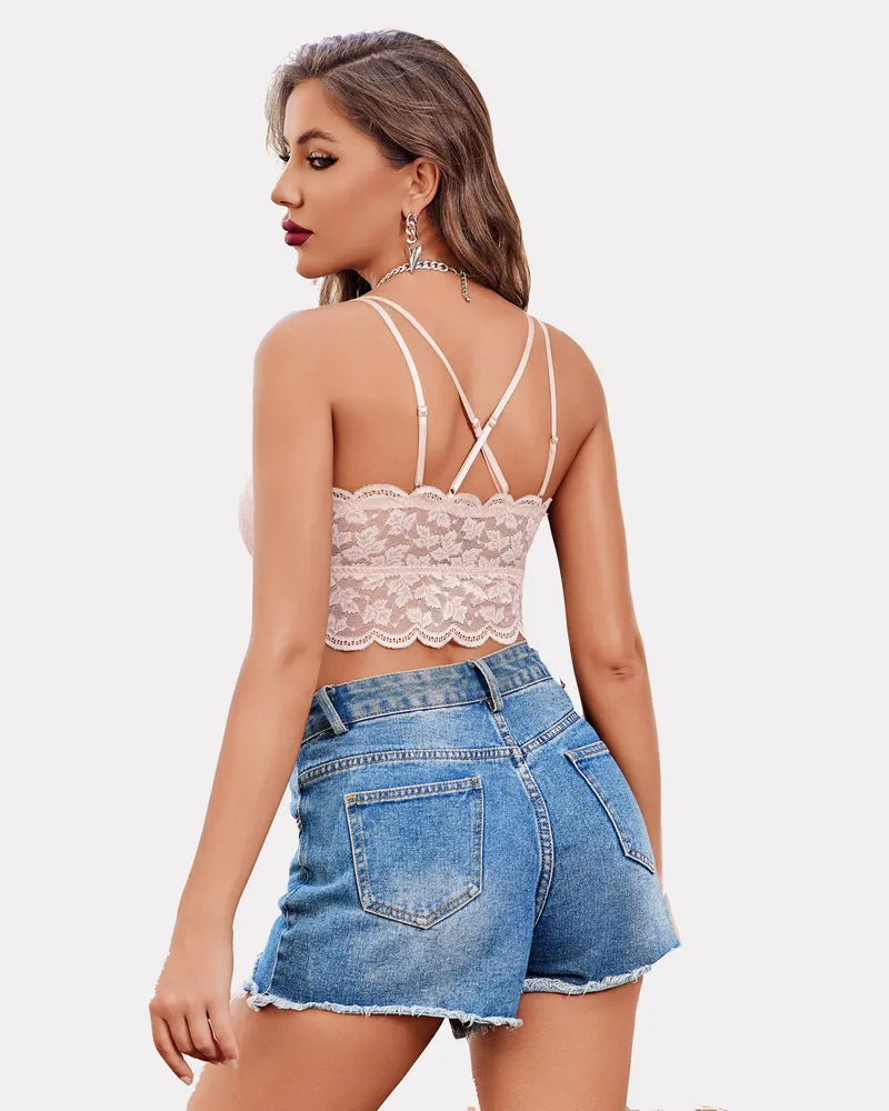 Y2K Adjustable Strap Tank Cami Crop Top