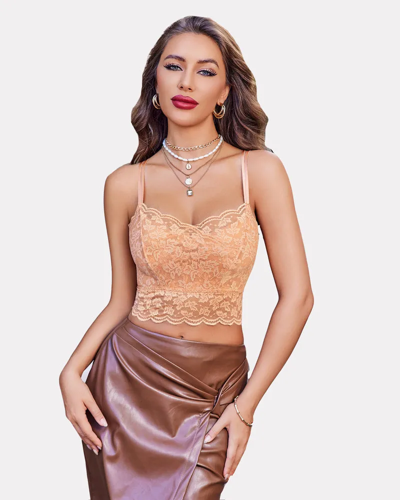 Y2K Adjustable Strap Tank Cami Crop Top